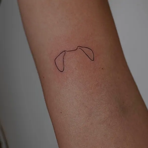 Hundeohren Outline Fineline minimal